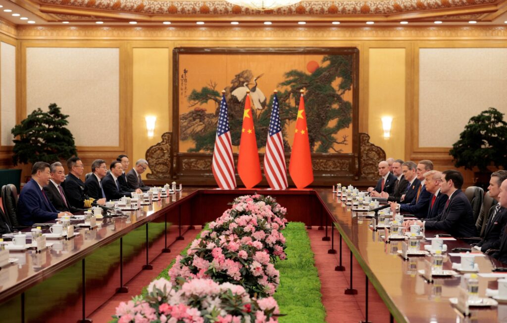 What impact did President Trump's visit to China have on the U.S. economy? trump china 008